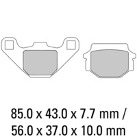 Ferodo Rear Brake Pads Platinum Carbon Grip for Kawasaki KX250 1986-1988