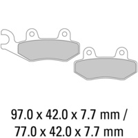 Platinum Carbon rip Front Brake Pads for Peugeot 400 Geopolis Nisin 07-09