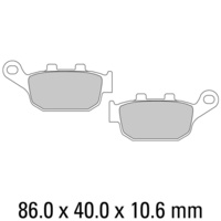 Ferodo Sintered Grip HH Rear Brake Pads for Triumph 600 Speed Four 2003-2005