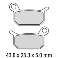 Ferodo Sintered Rear Brake Pads for Husqvarna SM50 2010 to 2011