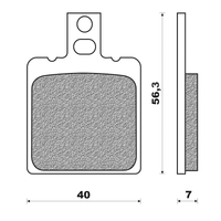 Rear Brake Pads -Touring Organic for Ducati 900 SS 1989 to 1992