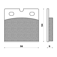 Front Brake Pads Touring Organic for BMW R100/7 1978 to 1979