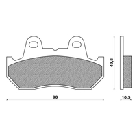 Front Brake Pads -Touring Organic for Honda VF500F 1984 to 1986