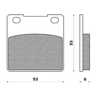 Newfren Sintered Front / Rear Brake Pad for Hyosung for Kawasaki for Suzuki