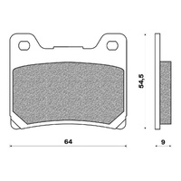 Newfren Organic Brake Pads Front / Rear for Yamaha XJ600 1984 1985