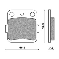 Newfren Off Road Organic Brake Pads for Honda CRF150R 2007 to 2018