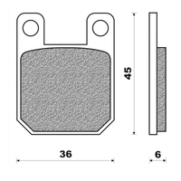 Front Brake Pads Touring Organic for Gas-Gas Pampera 250 1996 to 2001