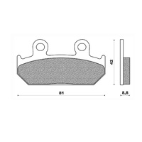 Newfren Front Brake Pads Touring Organic