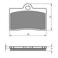 Newfren Front / Rear Brake Pads Touring Organic