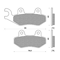 Newfren Front / Rear Brake Pads Off Road Dirt Sintered