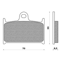 Newfren Front Brake Pads Touring Organic