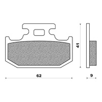 Newfren Rear Brake Pads Off Road Dirt Organic