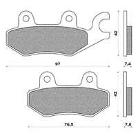 Newfren Front / Rear Brake Pads Off Road Dirt Organic