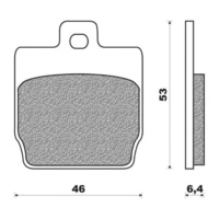 Newfren Rear Brake Pads Scooter Elite Organic