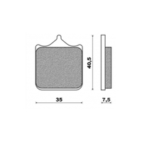 Front Brake Pads Touring Sintered for Husqvarna SMR449 2011