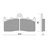 Front Brake Pads Touring Organic for BMW K1600 GT 2011 to 2021