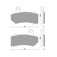 Rear Brake Pads Road Sintered for HD 1750 FLTRXS Road Glide Special 107CI 2018