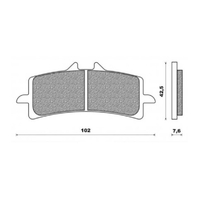 Front Brake Pads Touring Sintered for Ducati 1200 Monster R 2015 to 2019