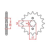 Standard Gearing Front Sprocket 14T