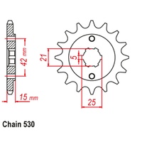 Standard Front Sprocket 14T