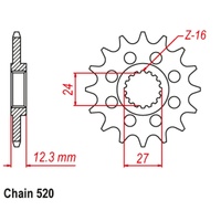 15T Supersprox Stealth Front Spkt 520P (1444) *