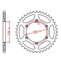 Optional Rear Sprocket 44T for Kawasaki KLX250S 2006-2020