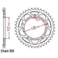 Rear Sprocket Steel Standard Gearing 47