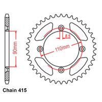 Standard Gearing Rear Sprocket 40T