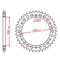 Standard Rear Sprocket 43T for Triumph SPEED TRIPLE 955 1999-2001