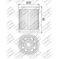 Champion Oil Filter for Yamaha XT200 1982-1983