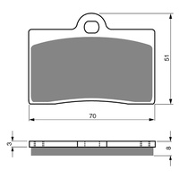 Sintered Dual Sport Front Brake Pads for Ducati 888 Strada 1991 to 1995