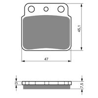 Brake Pads Goldfren GF092 - K5