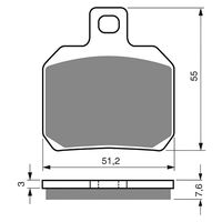 Brake Pads Goldfren GF152 - S3