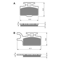 Front Brake Pads Goldfren GF167 - K5