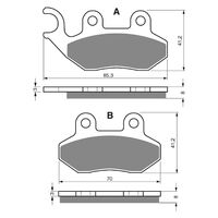 Brake Pads Goldfren GF174 - S3