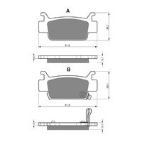 Front Brake Pads Goldfren GF240 - K5