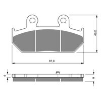 Brake Pads Goldfren GF265 - S3