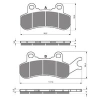 Brake Pads Goldfren GF378 - K1