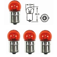 Indicator Bulbs | 12V | 4 Items | 21W Small Amber Head | BA15S