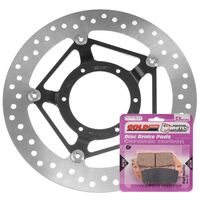 BRAKE ROTOR & PAD FRONT KIT - HON CBR250R 11-15 NON ABS