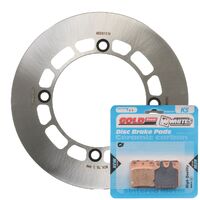 BRAKE ROTOR & PAD FRONT KIT - SUZ DR200SE TROJAN 95-20