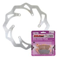 BRAKE ROTOR & PAD FRONT KIT - KTM 250 SX-F 07-19 - WAVE