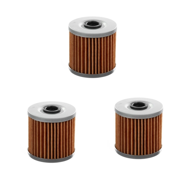 Three Oil Filters for Kawasaki Z250C LTD Chain 1982 1983 1984