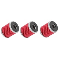 Three OIL FILTERS for Yamaha WR250F 2012 2013 2014 2015 2016 2017 2018 2019