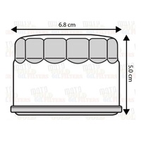 MOTORCYCLE OIL FILTER for YAMAHA FZS600 FAZER 1998 to 2003