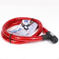 Barrier Armoured Cable 1.4M x 25mm Red For Motorbike