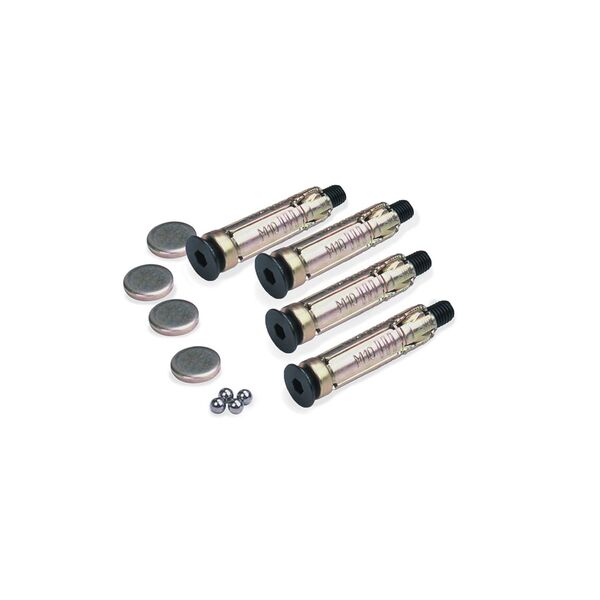 Pack Of 4 Ground Plugs, Bolts, 6mm Ball Bearings & Caps For Anchor