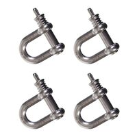 Snap-D 17mm D Shackle - 4 Pack Special