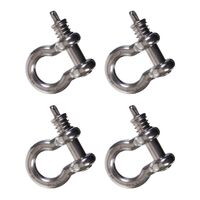 Snap-D 19mm Bow Shackle - 4 Pack Special For Towing