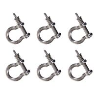 Snap-D 8mm Bow Shackle - 6 Pack Special For Towing